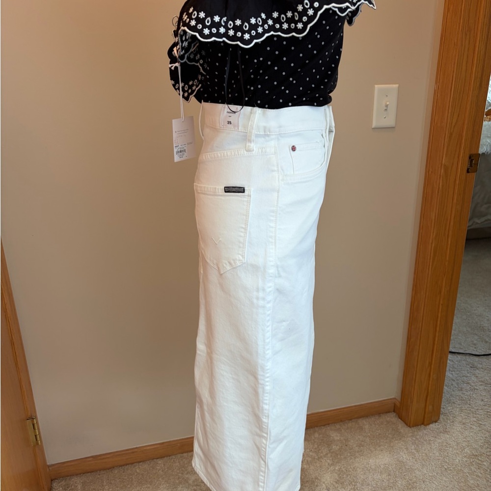 #421 Gorgeous Hudson Denim Reconstructed White Pocket Detail. NWOT - Picture 8 of 15